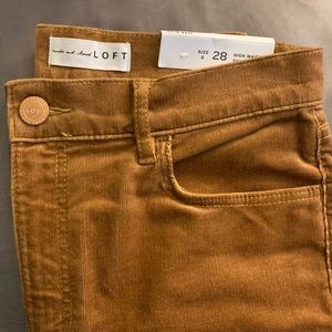 LOFT high-waist corduroy skinny pant